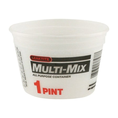 Leaktite Leaktite Clear 1 pt Multi-Mix Container 002C01MM500